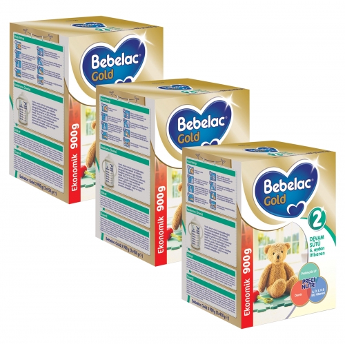  Bebelac Gold 2 - 900 GR Bebek Maması X 3 Adet (SKT'li)